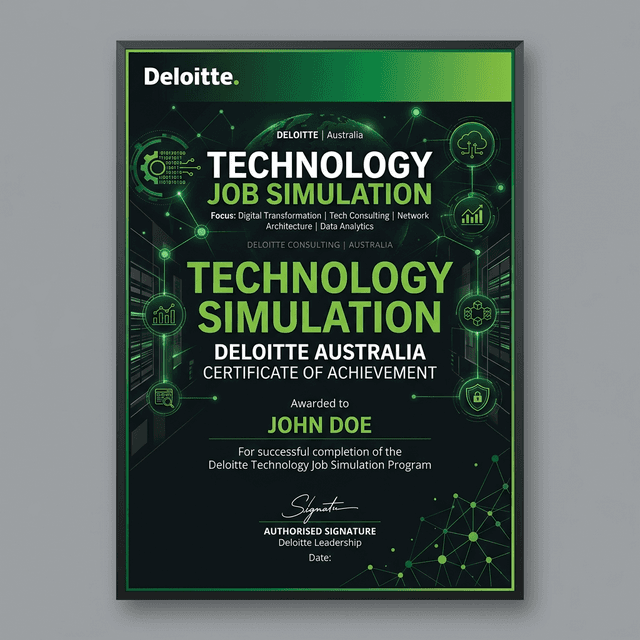 Deloitte Australia – Technology Job Simulation