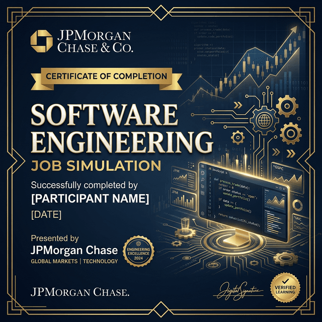 JPMorgan Chase & Co – Software Engineering Job Simulation